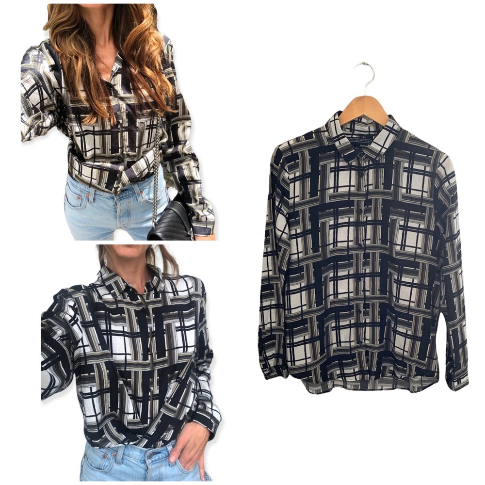 Indie Sleaze The Kooples Lizzy Checks Button Down